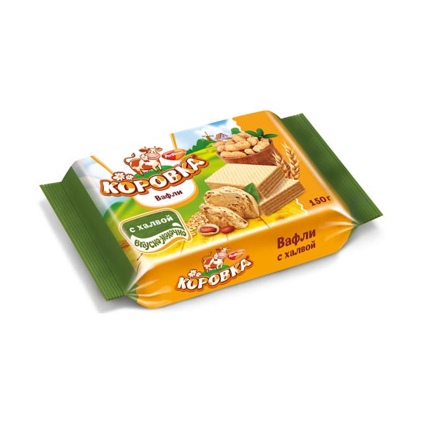 Wafers Korovka with Halva – 5.29 oz (150gr)